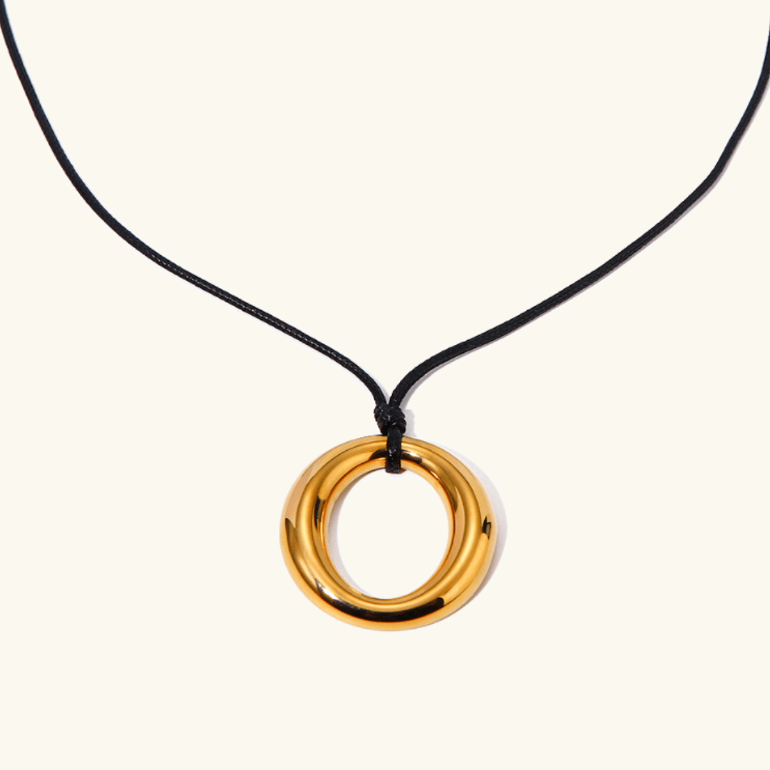 Leonora Ringhalskette in Gold