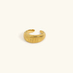 Luden Geschwungener Ring in Gold