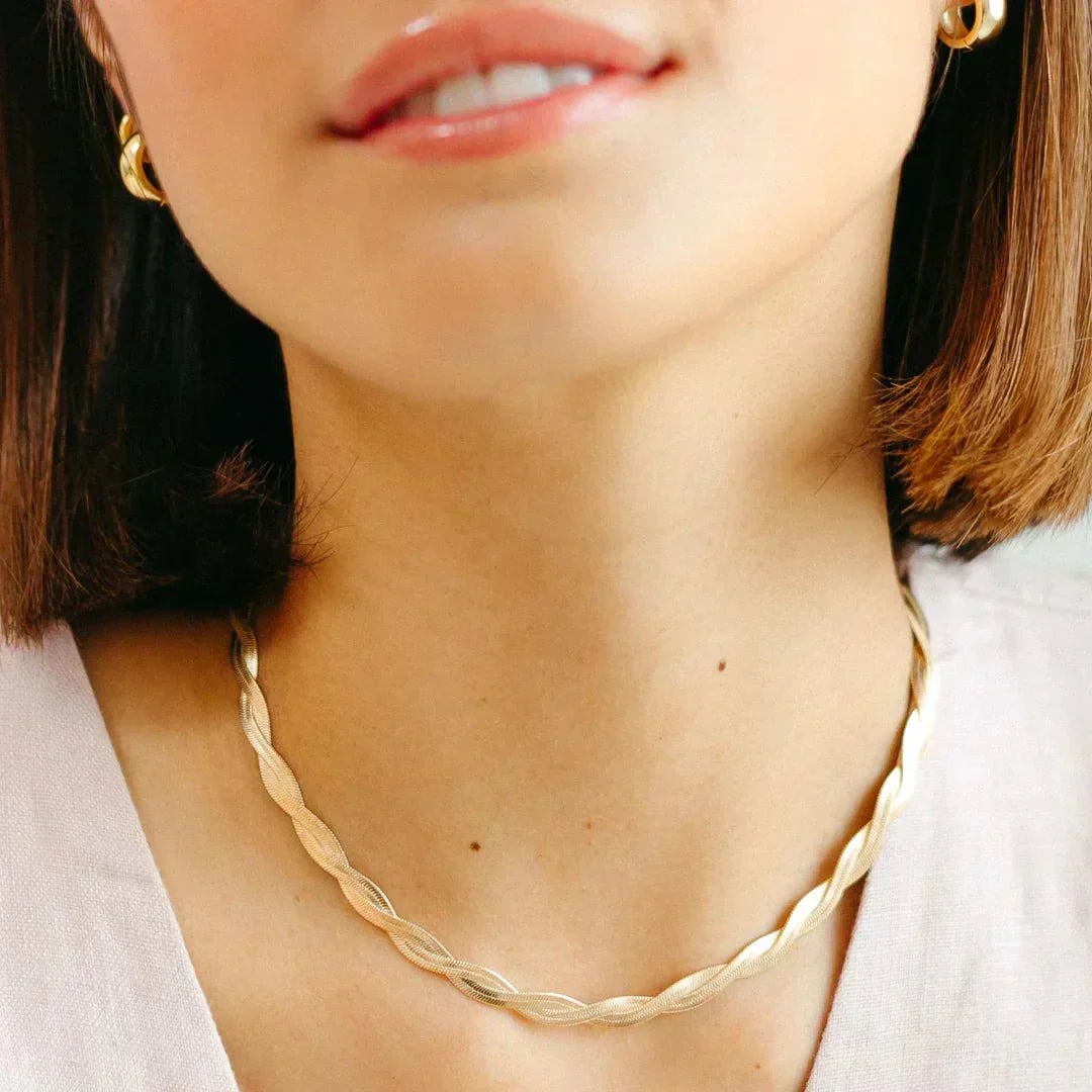 Lysa Gedrehte Halskette in Gold