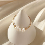 Magnolia Perlenring in Gold