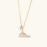 Mermaid Perlenhalskette in Gold