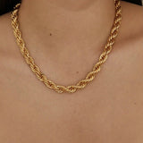 Mila Gedrehte Halskette in Gold