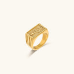 Miles Ring mit Schlangenmuster in Gold