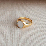 Perlmuttring in Gold