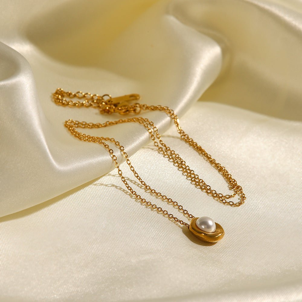Nancy Perlenhalskette in Gold