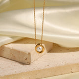 Nancy Perlenhalskette in Gold
