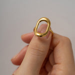 Noelle Unregelmäßiger Ring in Gold