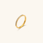 Sage Minimalistischer Ring in Gold