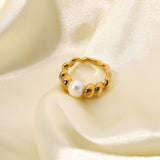 Scarlett Perlenring in Gold