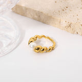 Scarlett Perlenring in Gold