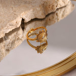 Solana Sonnenstrahl Ring in Gold