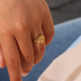Solana Sonnenstrahl Ring in Gold