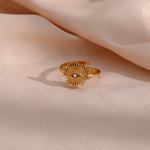 Solana Sonnenstrahl Ring in Gold