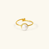 Solis Perlenring in Gold