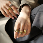 Sophie Unregelmäßiger Ring in Gold