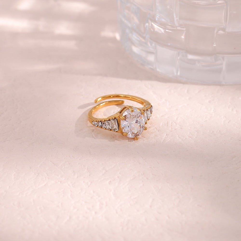 Syllia Diamantring in Gold