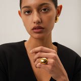 Thora Gehämmerter Ring in Gold