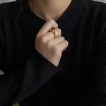 Viola Gedrehter Ring in Gold